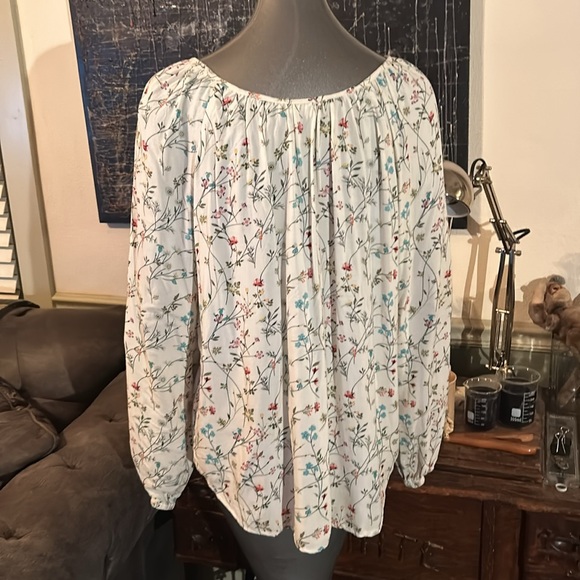 Just Living Botanical Bohemian Floral Print Tunic Top - Picture 2 of 7